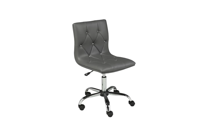 CRYSTAL OFFICE CHAIR - CHARCOAL GY-5115 CHARCOAL VELVET XCELLA 100785  100785