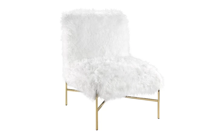 BARRYMORE CHAIR WHITE FAUX FUR GY-AC-7932G XCELLA 100905  100905