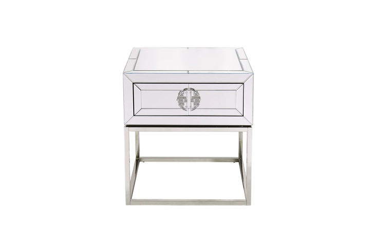 101934 LANGLEY MIRROR SIDE TABLE - 1 DRAWER GY-ET-8218-1 XCELLA  101934