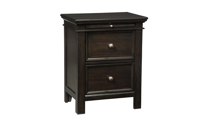 Alexee - Dark Brown TWO DRAWER NIGHT STAND ALEXEE ASHLEY  B510-92