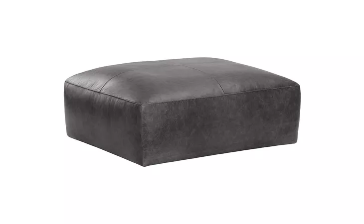 106175 WATSON MODULAR - OTTOMAN - MARSEILLE BLACK LEATHER SUNPAN FURNITURE  106175