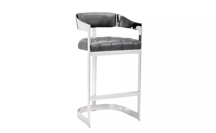 104016  BEAUMONT BARSTOOL - STAINLESS STEEL - CANTINA MAGNETITE