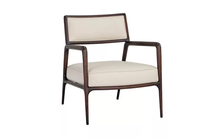 104580 DAMIEN LOUNGE CHAIR - DILLON CREAM SUNPAN  104580