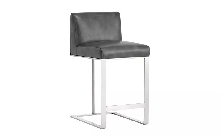 103797 DEAN COUNTER STOOL - STAINLESS STEEL - CANTINA MAGNETITE SUNPAN FURNITURE  103797