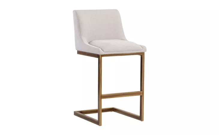 105381 HOLLY BARSTOOL - ZENITH SOFT GREY SUNPAN  105381