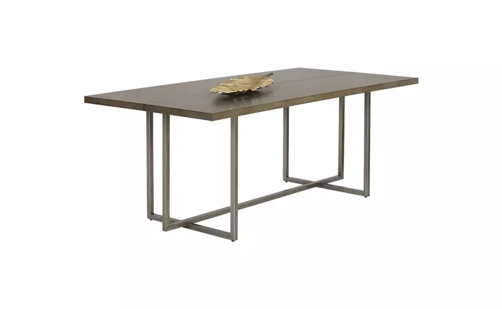 105470 JADE DINING TABLE - ANTIQUE SILVER - ASH GREY - 79