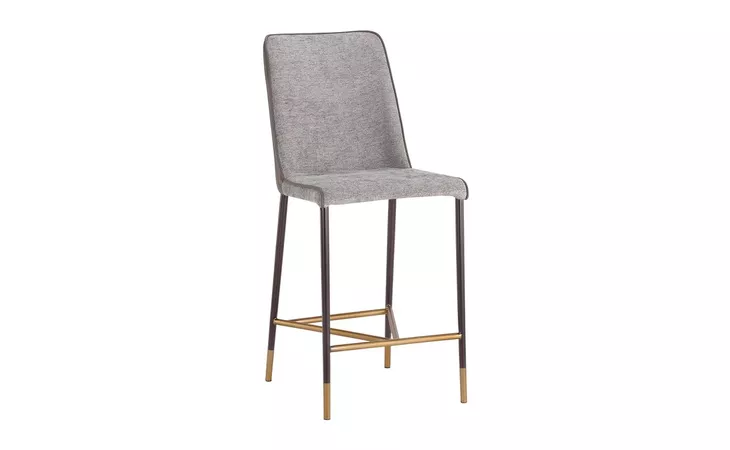 106062 KLAUS COUNTER STOOL - GUNMETAL - FLINT GREY NAPA TAUPE SUNPAN  106062