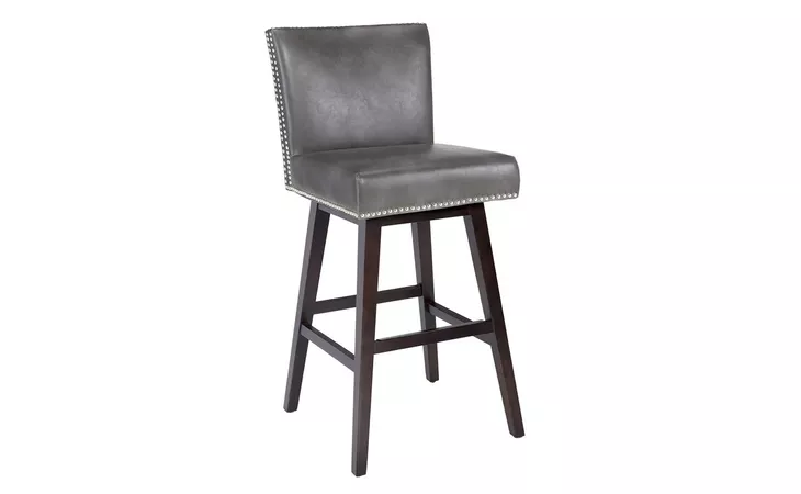 105456 VINTAGE SWIVEL BARSTOOL - OVERCAST GREY SUNPAN FURNITURE  105456