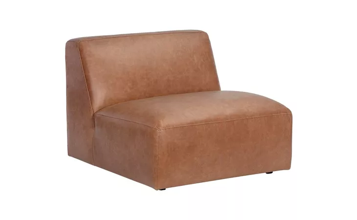 106176 WATSON MODULAR - ARMLESS CHAIR - MARSEILLE CAMEL LEATHER SUNPAN  106176