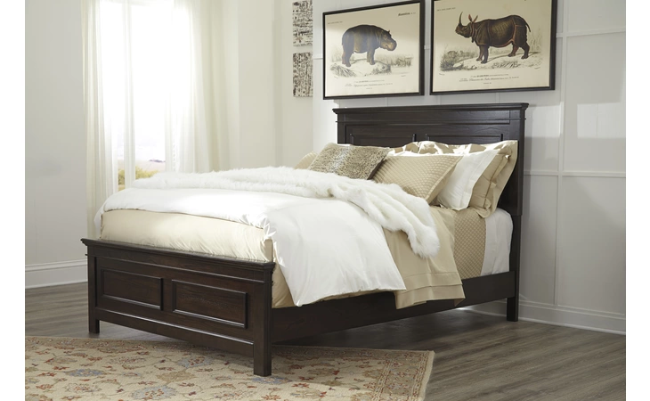 Alexee - Dark Brown KING PANEL RAILS ALEXEE ASHLEY  B510-97