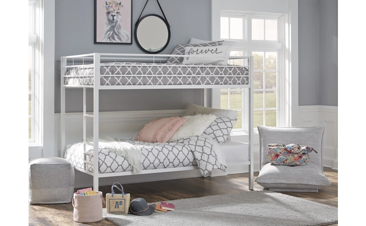 Broshard TWIN/TWIN METAL BUNK BED ASHLEY Twin/Twin Metal Bunk Bed B075-259