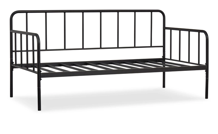 Trentlore TWIN METAL DAY BED W/PLATFORM ASHLEY Black/White B076-180