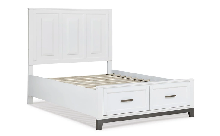 Brynburg FULL STORAGE FOOTBOARD ASHLEY White B488-84S