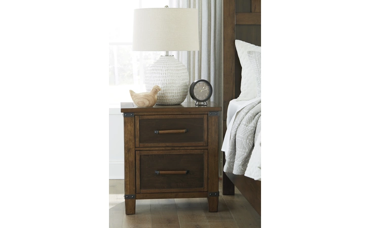 Wyattfield TWO DRAWER NIGHT STAND ASHLEY FURNITURE Two-tone B759-92