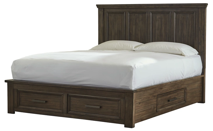 Johurst QUEEN STORAGE FOOTBOARD ASHLEY Grayish Brown B762-54S