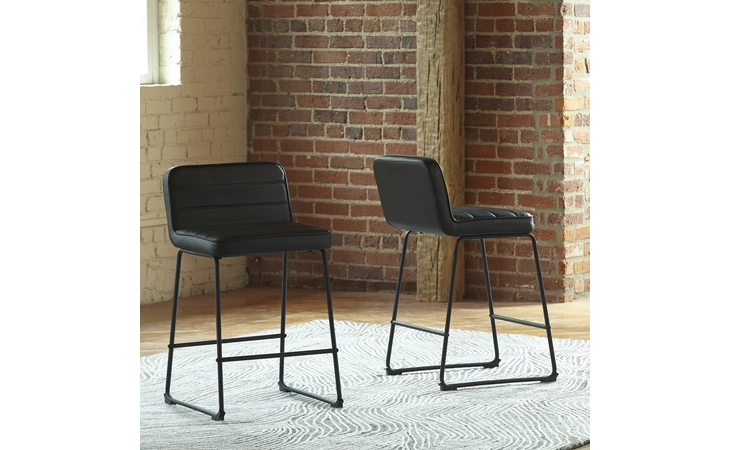 Nerison UPHOLSTERED BARSTOOL (2/CN) ASHLEY Multi D225-124
