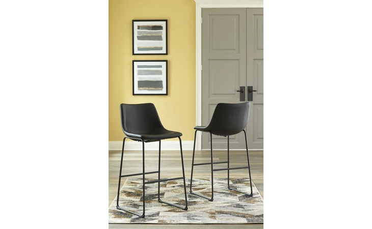 Centiar TALL UPH BARSTOOL (2/CN) ASHLEY Two-tone Brown D372-630