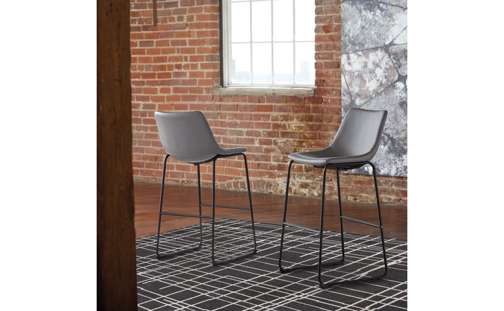 Centiar TALL UPH BARSTOOL (2/CN) ASHLEY Two-tone Brown D372-830