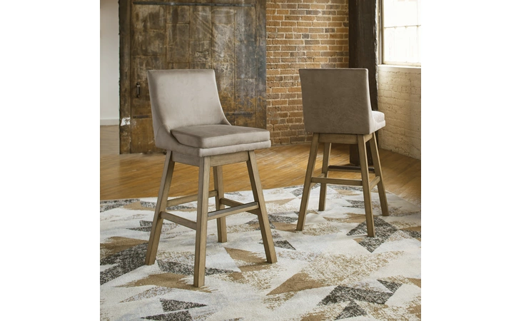 Tallenger TALL UPH SWIVEL BARSTOOL(2/CN) ASHLEY Multi D380-530