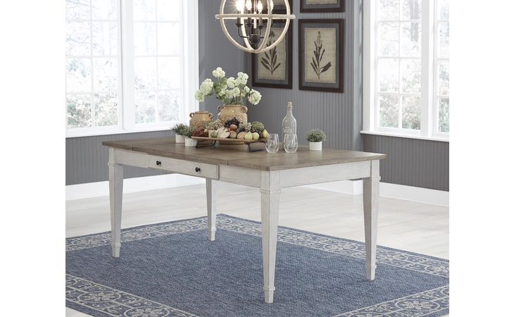 Skempton RECT DRM TABLE W/STORAGE ASHLEY Two-tone D394-25