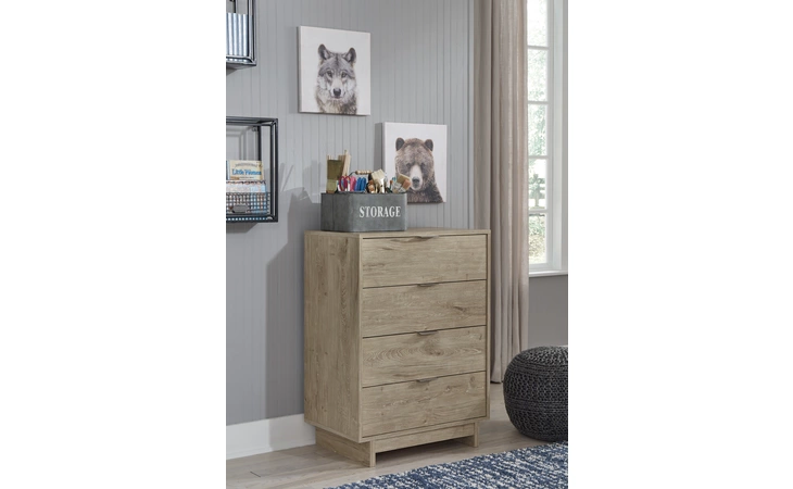 Oliah FOUR DRAWER CHEST ASHLEY Natural EB2270-144