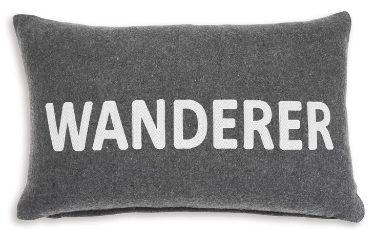Wanderer PILLOW (4/CS) ASHLEY Dark Gray A1000986