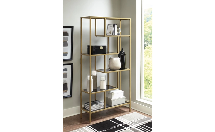 Frankwell BOOKCASE ASHLEY Gold Finish A4000286