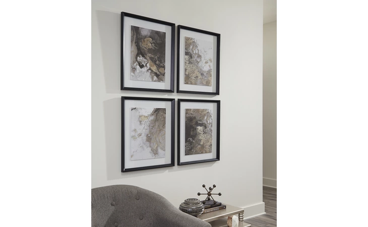 Hallwood WALL ART SET (4/CN) ASHLEY Multi A8000306