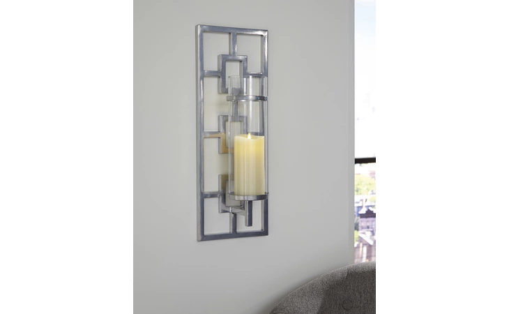 Brede WALL SCONCE ASHLEY Silver Finish A8010190