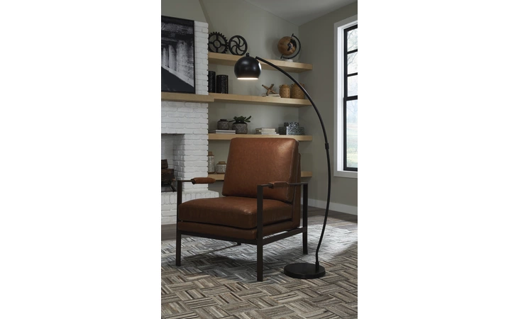 Marinel METAL FLOOR LAMP (1/CN) ASHLEY Black L206001