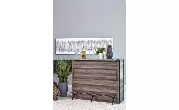 182071 5-SHELF BAR UNIT AGED OAK COASTER  182071