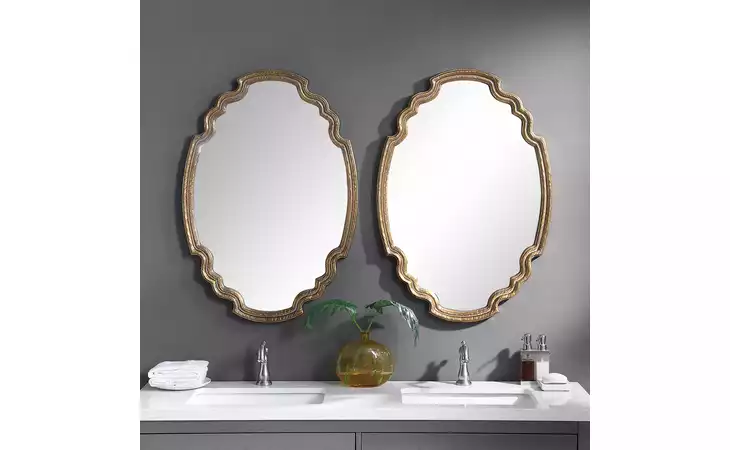 09584 ARIANE OVAL MIRROR UTTERMOST  09584