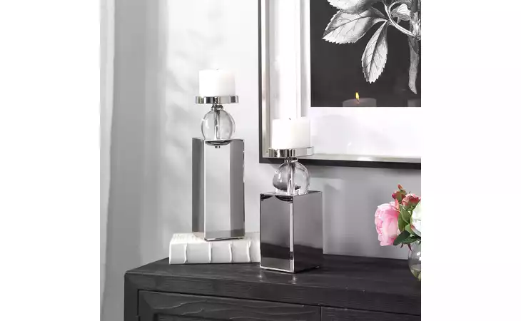 17561 LUCIAN CANDLEHOLDERS, S/2 UTTERMOST  17561
