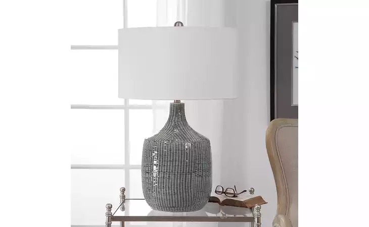 27920-1 FELIPE TABLE LAMP, DARK GRAY UTTERMOST  27920-1