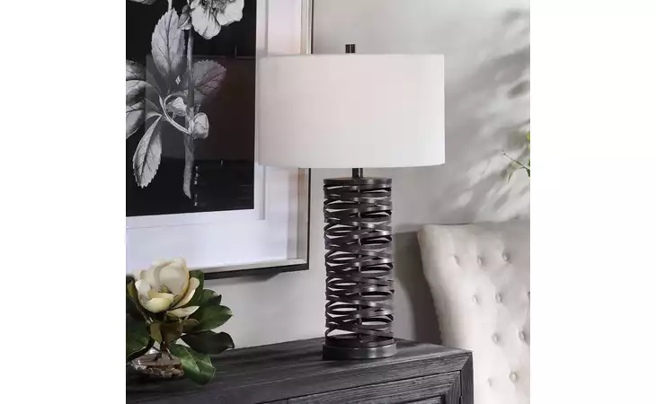 28213 ALITA RUST BLACK TABLE LAMP UTTERMOST  28213