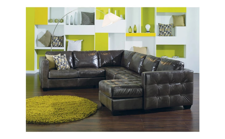 7755808 Leather BARRETT RHF LOVESEAT