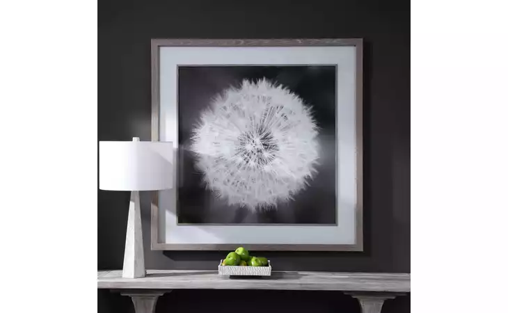 33711 DANDELION SEEDHEAD FRAMED PRINT UTTERMOST  33711