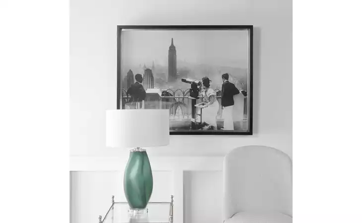 41611  MANHATTAN VIEW FRAMED PRINT