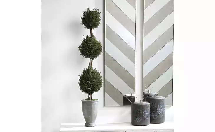 60172 CYPRESS TRIPLE TOPIARY UTTERMOST  60172