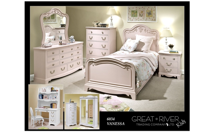 6034P41 VANESSA PINK HUTCH GREAT RIVER  6034P41