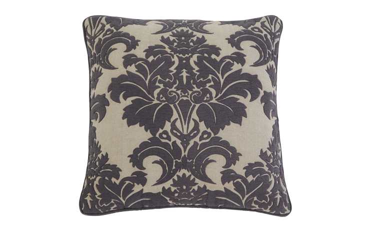 A1000350P  PILLOW COVER DAMASK STEEL