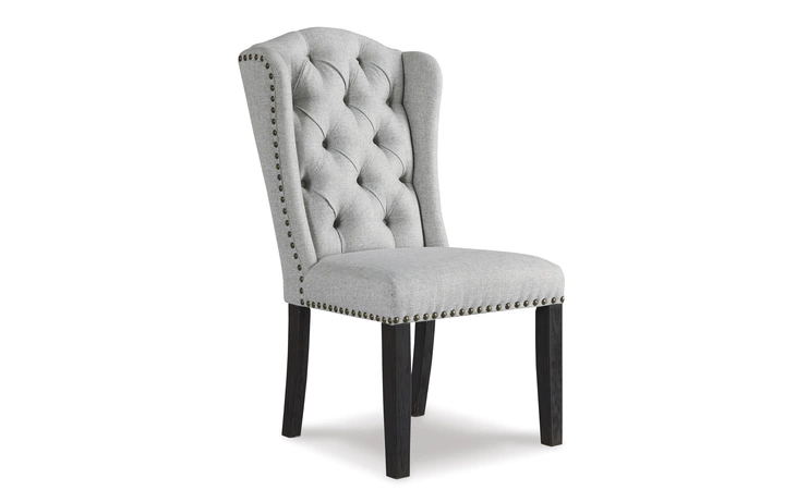 Jeanette DINING UPH SIDE CHAIR (2/CN) ASHLEY Black D702-01