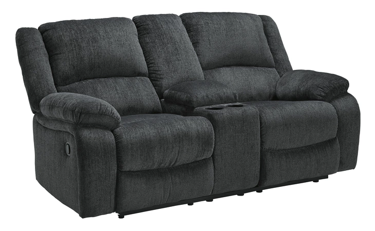 Draycoll DBL REC LOVESEAT W/CONSOLE ASHLEY Slate 7650494