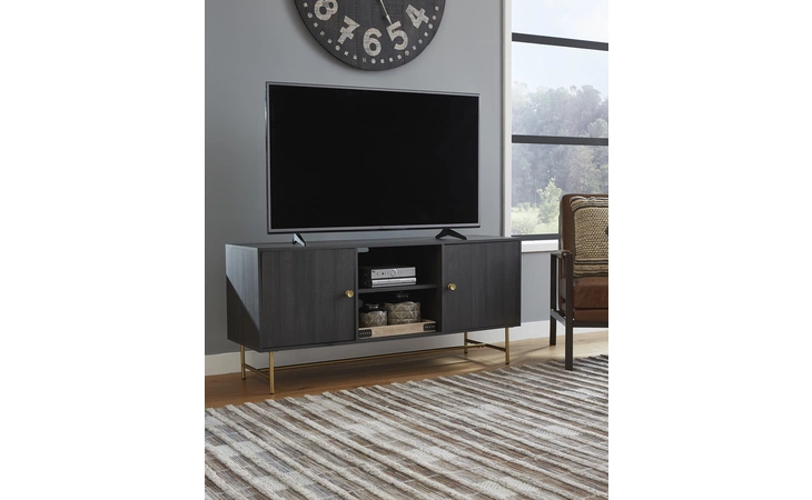 Yarlow LARGE TV STAND ASHLEY Black W215-48