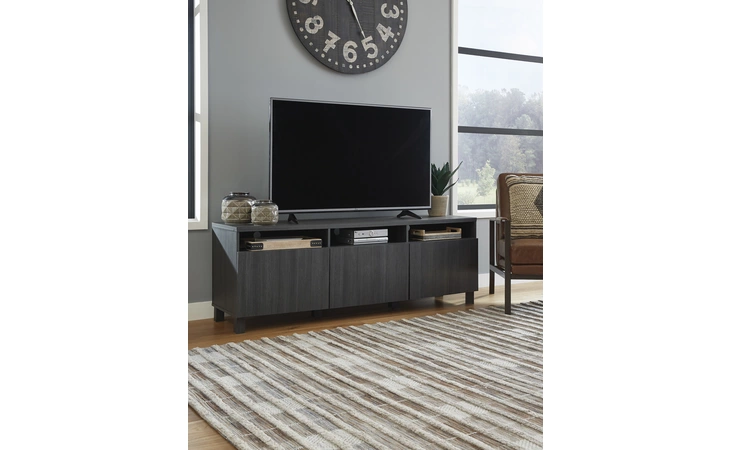 Yarlow EXTRA LARGE TV STAND ASHLEY Black W215-66
