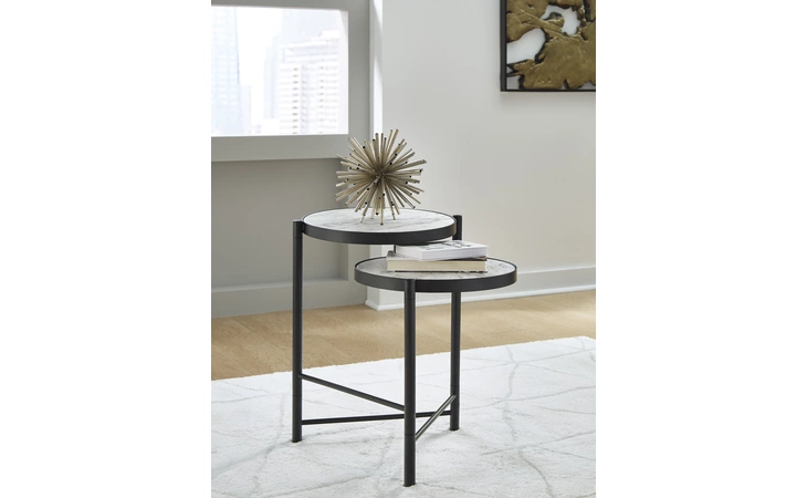 T148-6 Plannore ROUND END TABLE/PLANNORE