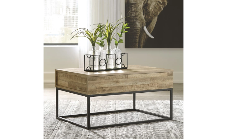 Gerdanet LIFT TOP COFFEE TABLE ASHLEY Natural T150-9