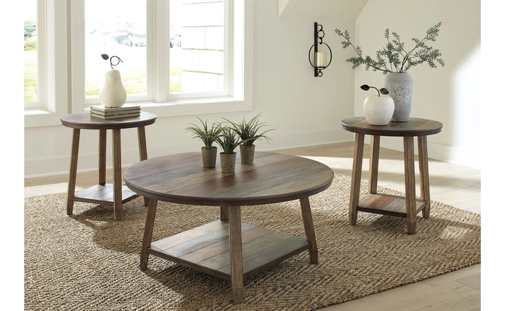 Raebecki OCCASIONAL TABLE SET (3/CN) ASHLEY Multi T221-13