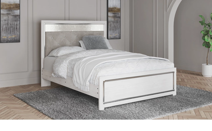 Altyra QUEEN PANEL RAILS ASHLEY White B2640-96
