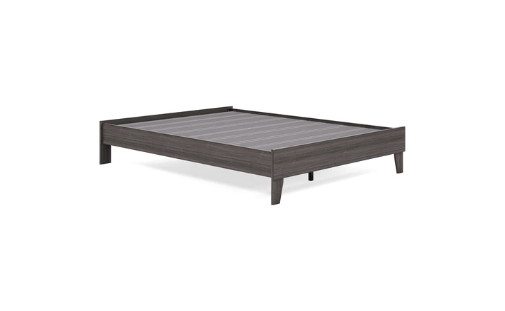 Brymont QUEEN PLATFORM BED ASHLEY Dark Gray EB1011-113